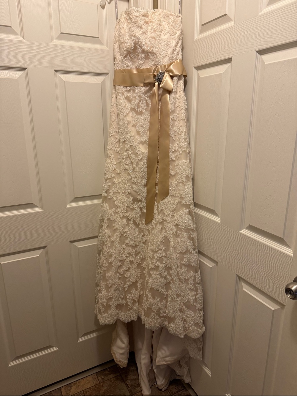 Maggie Sottero- “Karena Royale.” Strapless wedding gown, size 12, New with tags. - Picture 10 of 12